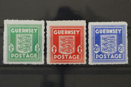 Guernsey, MiNr. 1-3, postfrisch