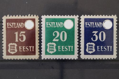 Estland, MiNr. 1-3 y, postfrisch