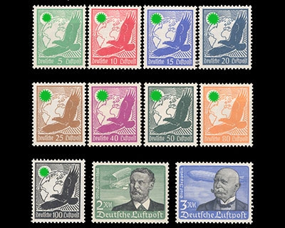 Deutsches Reich, Michel Nr. 529-539 x, gestempelt