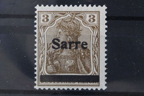 Saargebiet, MiNr. 3 Type I, postfrisch, BPP Signatur