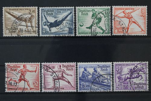Deutsches Reich, MiNr. 609-616, gestempelt