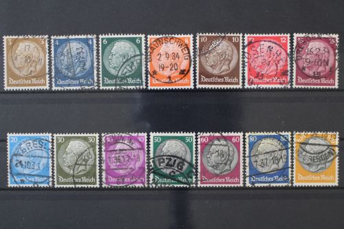 Deutsches Reich, MiNr. 482-495, gestempelt
