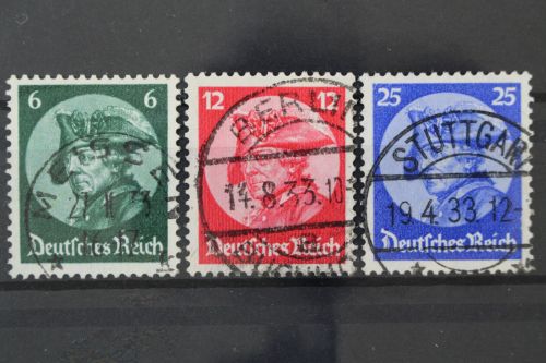 Deutsches Reich, MiNr. 479-481, gestempelt