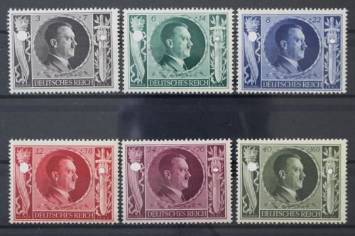 Deutsches Reich, MiNr. 844-849, postfrisch