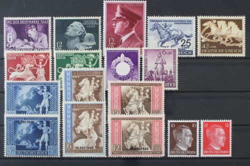Deutsches Reich, MiNr. 811-827 Jahrgang 1942, postfrisch