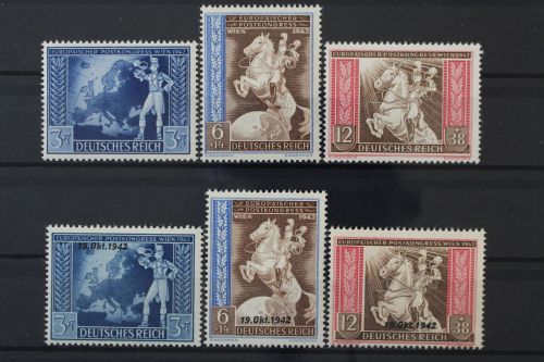 Deutsches Reich, MiNr. 820-822 + 823-825, postfrisch