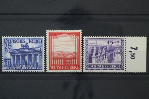 Deutsches Reich, MiNr. 803 + 804-805, Falz
