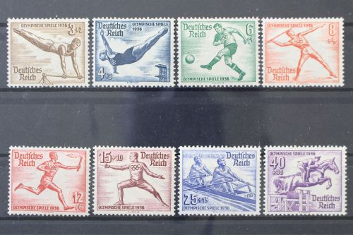 Deutsches Reich, MiNr. 609-616, Falz
