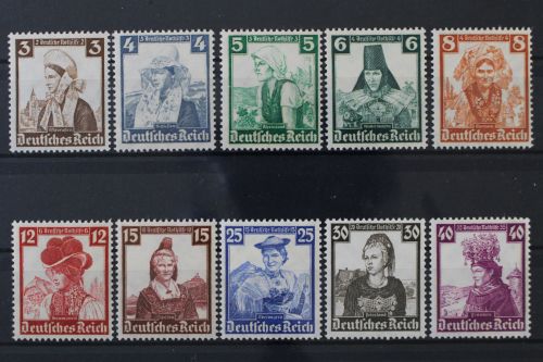 Deutsches Reich, MiNr. 588-597, postfrisch, BPP Signatur
