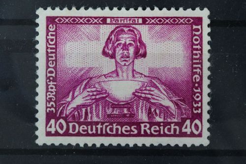 Deutsches Reich, MiNr. 507 A, Falz