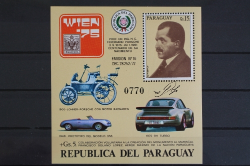Paraguay, MiNr. Block 266, postfrisch