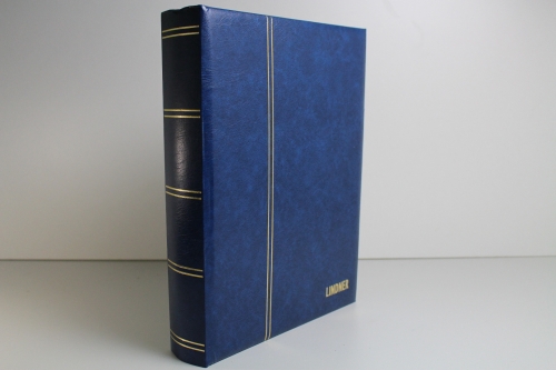 Lindner, Einsteckbuch Elegant 60 schwarze Seiten, blau