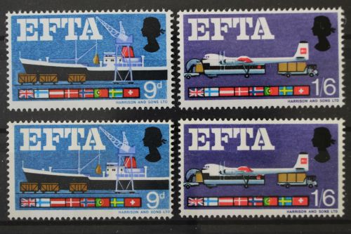 Großbritannien, Schiffe, MiNr. 444-445 x + y, postfrisch