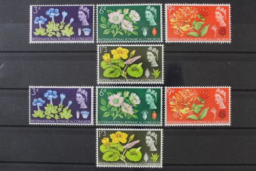 Großbritannien, Blumen, MiNr. 378-381 x + y, postfrisch