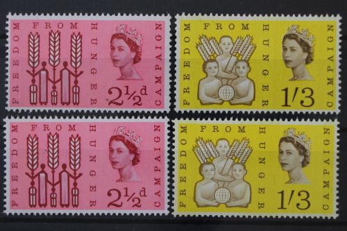 Großbritannien, MiNr. 354-355 x + y, postfrisch