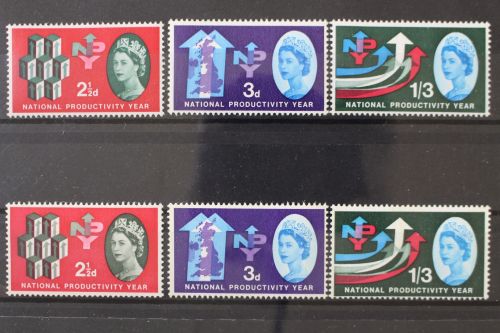 Großbritannien, MiNr. 351-353 x + y, postfrisch