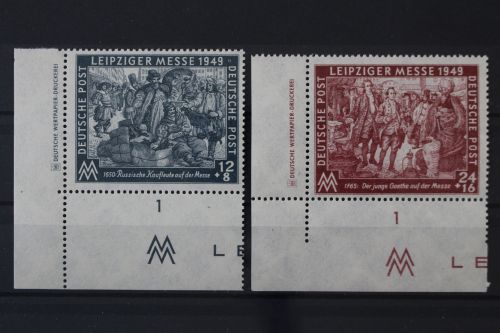 Sowjetische Zone, MiNr. 240-241 Ecke li. unten m. Druckvermerk, postfrisch