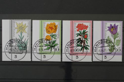 Deutschland (BRD), MiNr. 867-870, Ecke links unten, gestempelt