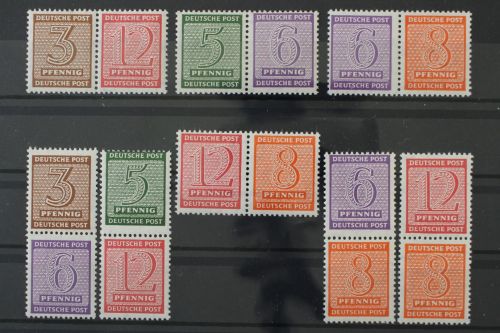 Sowjetische Zone, MiNr. W Zd 13-16 und S Zd 3-6, postfrisch