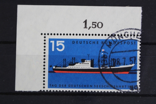 Deutschland (BRD), MiNr. 257, Ecke links oben, gestempelt
