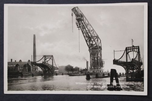 Wilhelmshaven - Der größte Schwimmkran der Welt, Drehbrücke