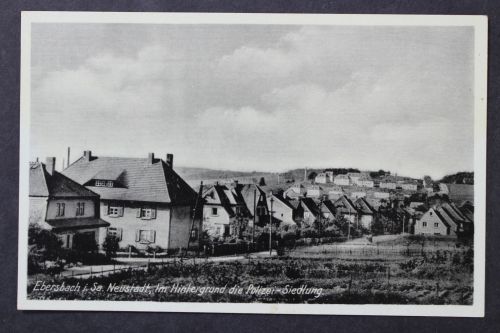 Ebersbach, Sa. Neustadt, Ortsansicht, im Hintergrund Polizei-Siedlung