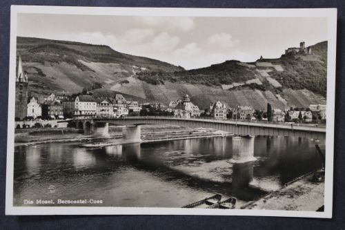Berncastel-Cues, Mosel, Brücke, Blick zum Ort