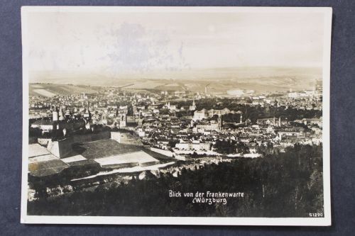 Würzburg, Blick von der Frankenwarte auf die Stadt
