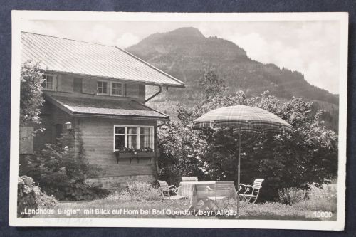 "Landhaus Birgle" mit Blick auf Horn bei Bad Oberdorf, Allgäu