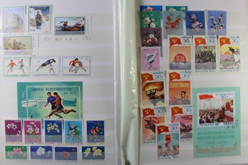 Korea - Nord, große Sammlung in 5 Alben