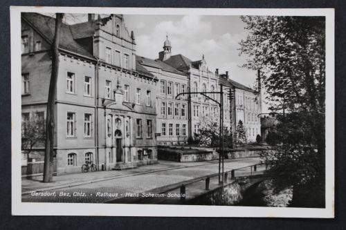 Gersdorf, Bezirk Chemnitz, Rathaus, Hans-Schemm-Schule