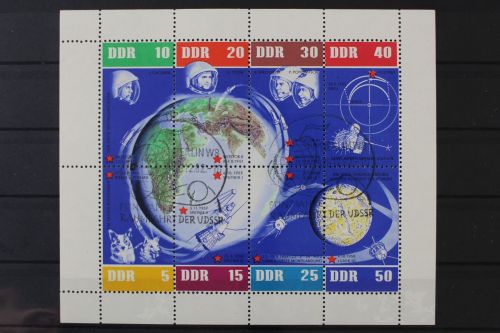 DDR, MiNr. 926-933 Kleinbogen, rechter Rand ndgz, ESST