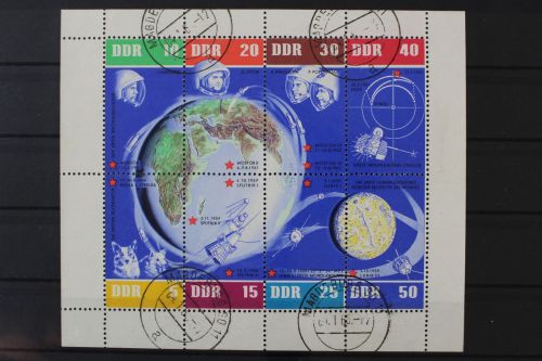 DDR, MiNr. 926-933 Kleinbogen, rechter Rand ndgz, gestempelt