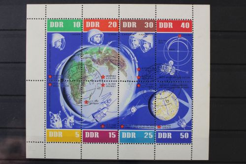DDR, MiNr. 926-933 Kleinbogen, rechter Rand ndgz, gestempelt