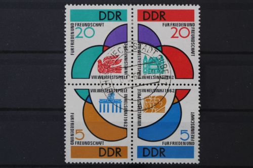 DDR, MiNr. 901-904 Viererblock, gestempelt