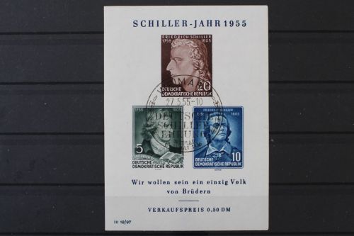 DDR, MiNr. Block 12, gestempelt
