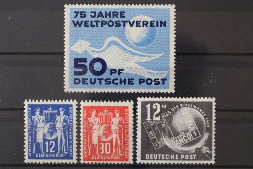 DDR, MiNr. 242-245, Jahrgang 1949, Falz