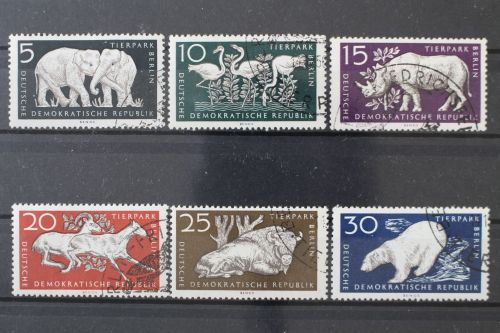DDR, MiNr. 551-556, gestempelt