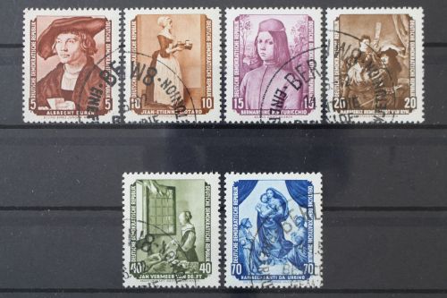 DDR, MiNr. 504-509, gestempelt