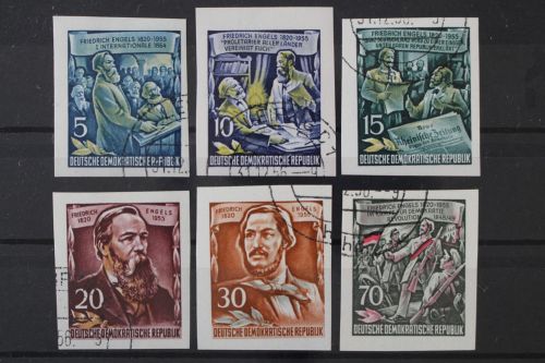 DDR, MiNr. 485-490 B, gestempelt
