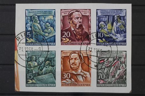 DDR, MiNr. 485-490 B, gestempelt