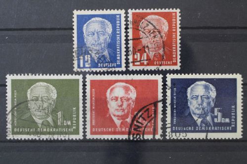 DDR, MiNr. 251-255, gestempelt