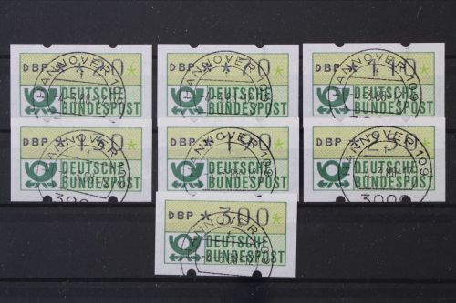 Deutschland (BRD), MiNr. 1 VS 2 Type 1, zentrisch Hannover, gestempelt