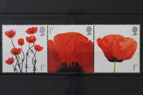 Großbritannien, MiNr. 2469, 2598, 2692 Dreierstreifen, postfrisch