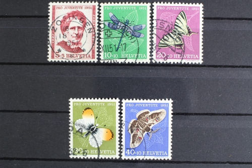 Schweiz, MiNr. 561-565, gestempelt