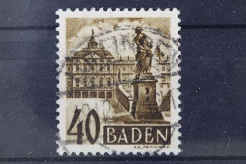 Franz. Zone Baden, MiNr. 35, gestempelt, BPP Signatur