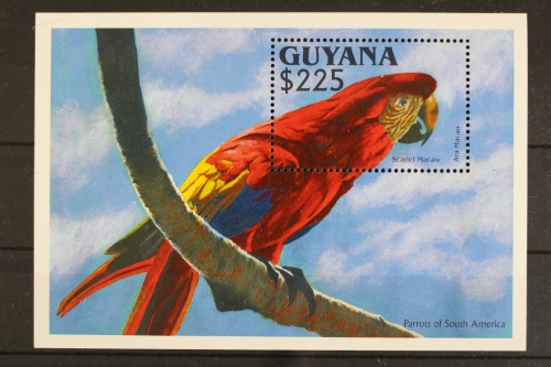 Guyana, Vögel, MiNr. Block 242, postfrisch