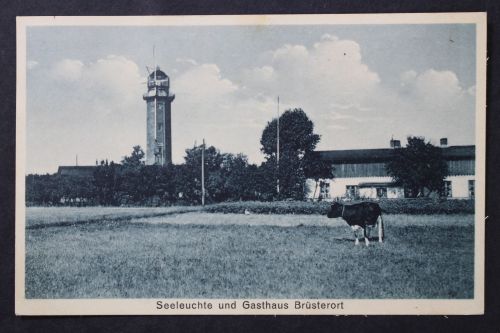 Brüsterort, Seeleuchte und Gasthaus, Samland, Ostpreußen