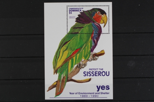 Dominica, Vögel, MiNr. Block 197, postfrisch