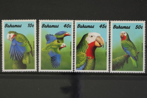 Bahamas, Vögel, MiNr. 728-731, postfrisch